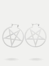 Silver Pentagram earrings