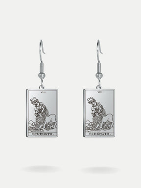 Tarot card earrings