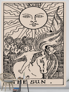 Tarot card tapestry