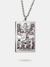 The judgment card necklace