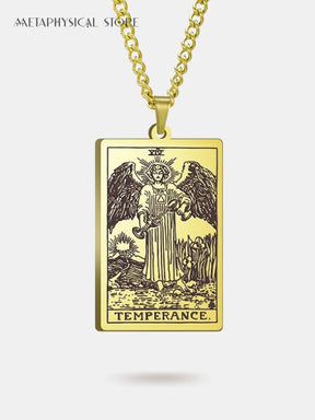 The temperance card necklace