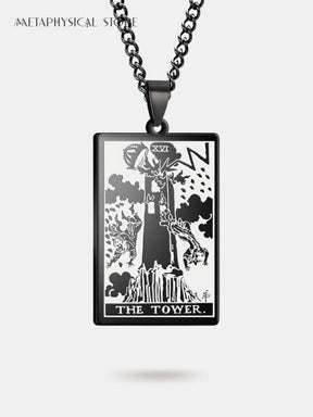 The tower card necklace
