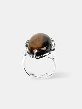 Tiger eye stone ring