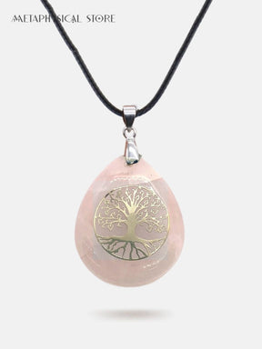 Tree of life gem necklace