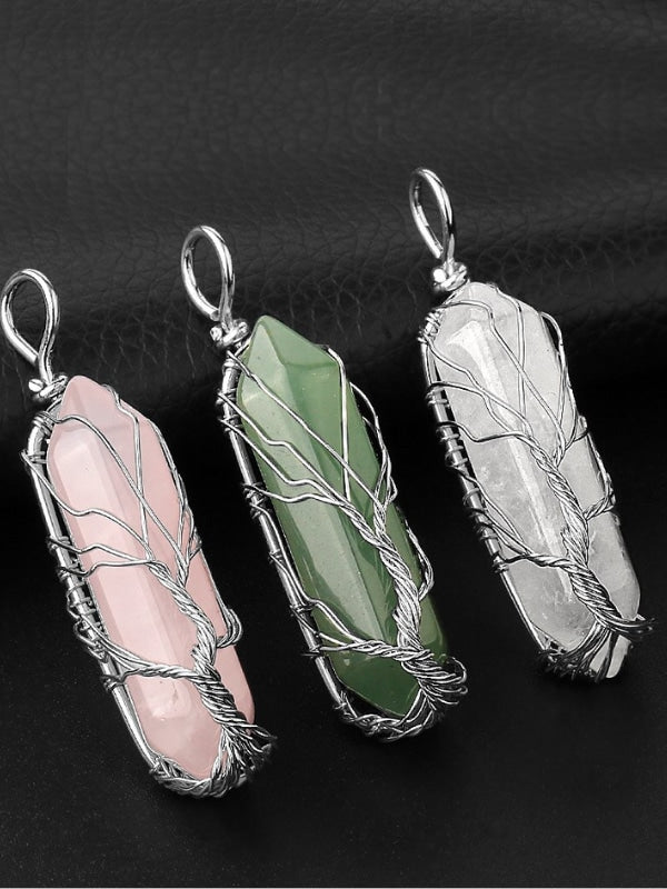 Tree of life gemstone necklace