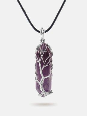 Tree of life gemstone necklace