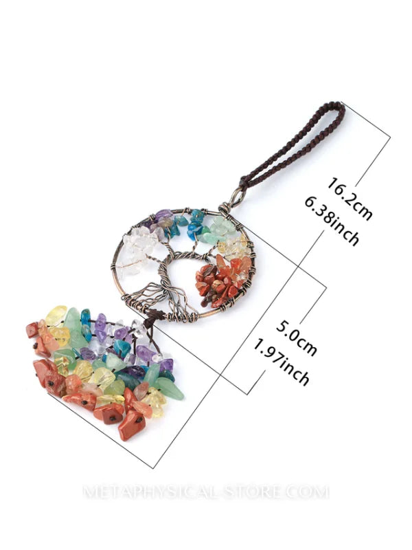 Tree of Life Keychain - 7 chakras
