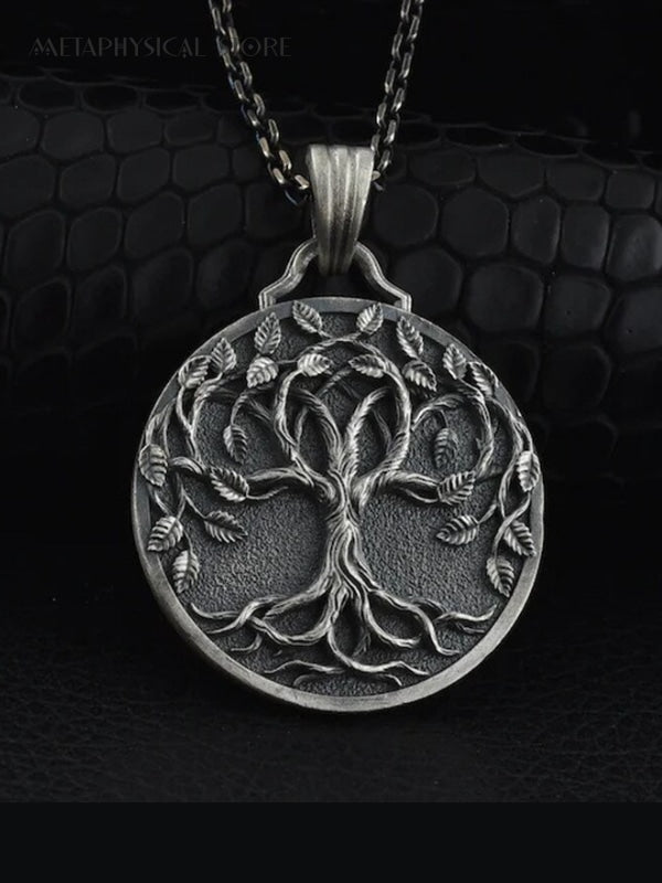 Tree of life medallion necklace