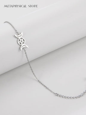 Triple moon bracelet