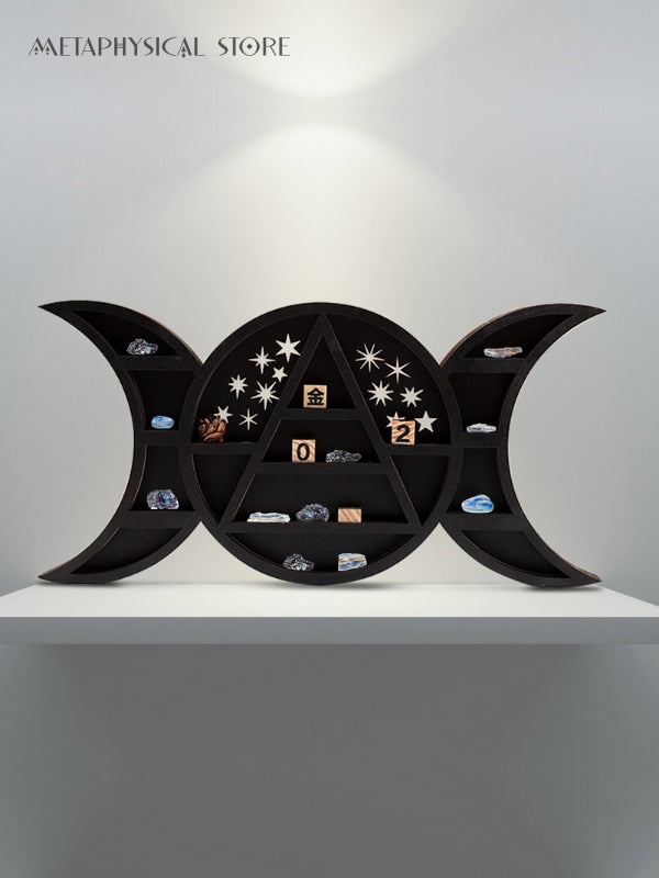 Triple moon shelf