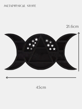 Triple moon shelf