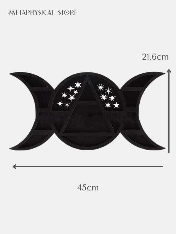 Triple moon shelf