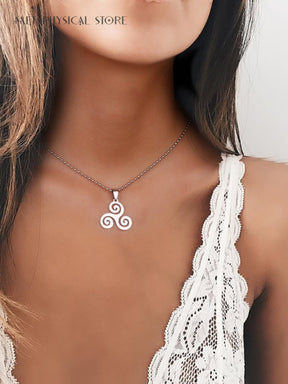 Triskelion necklace